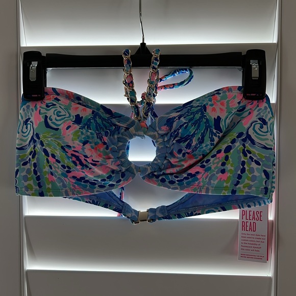 Lilly Pulitzer Rathia Bikini Top & Pico High Cut Bottom Swim in Hidden Treasure - Picture 3 of 11